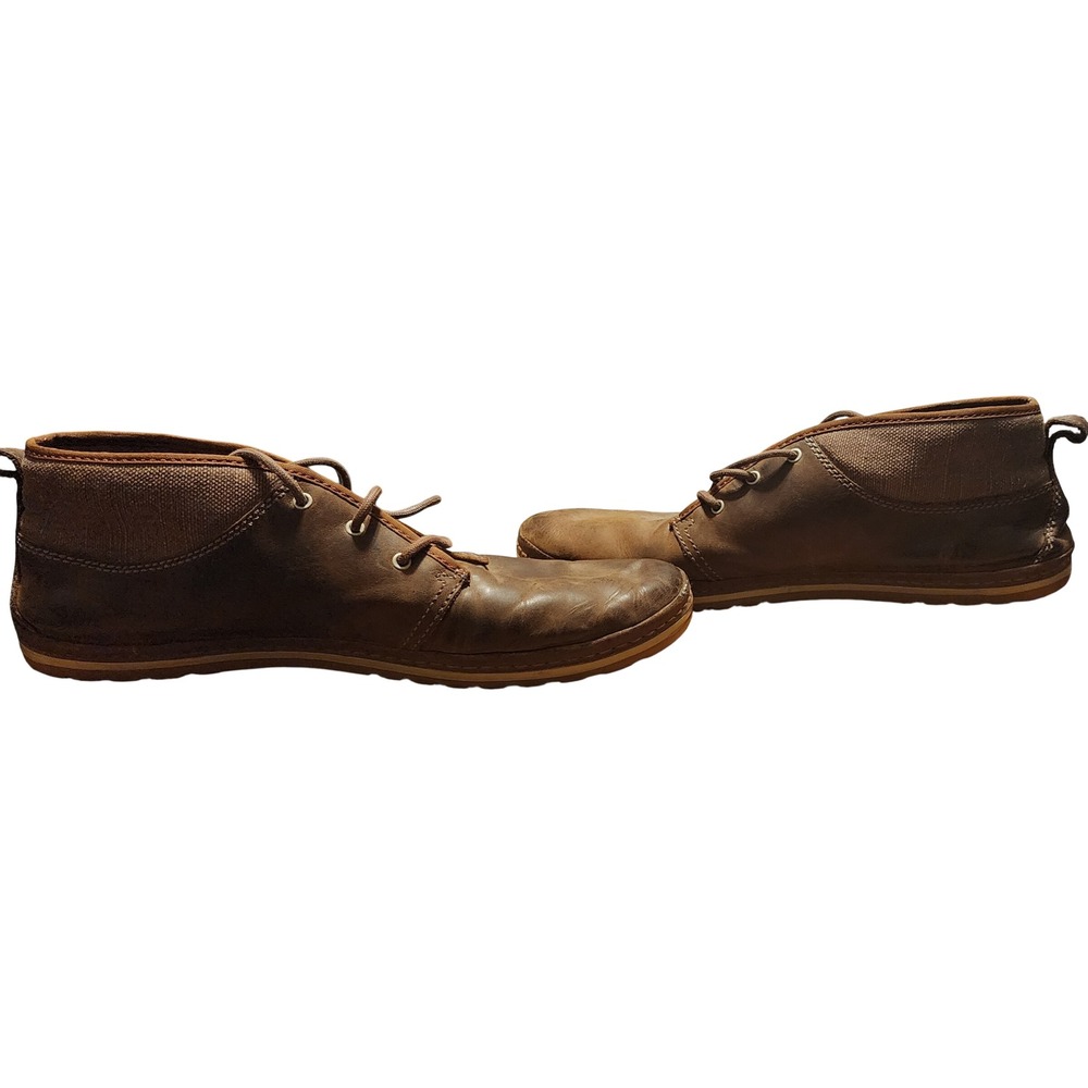 Teva Mens Cedar Canyon Waxed Brown Leather Lace Up Boots Size 12